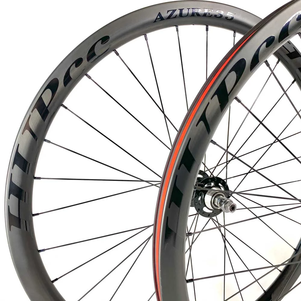 HUPcc HUP AZURE35 700c Aero Track Wheelset (35mm Deep BC Legal Clinchers) 2 HUPcc HUP AZURE35 700c Aero Track Wheelset (35mm Deep BC Legal Clinchers)
