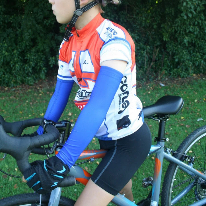 Kidsracing Kids Arm Warmers Plain - Winter Cycling, Cyclocross, Triathlon Slip-On Sleeves 11 Kidsracing Kids Arm Warmers Plain - Winter Cycling, Cyclocross, Triathlon Slip-On Sleeves