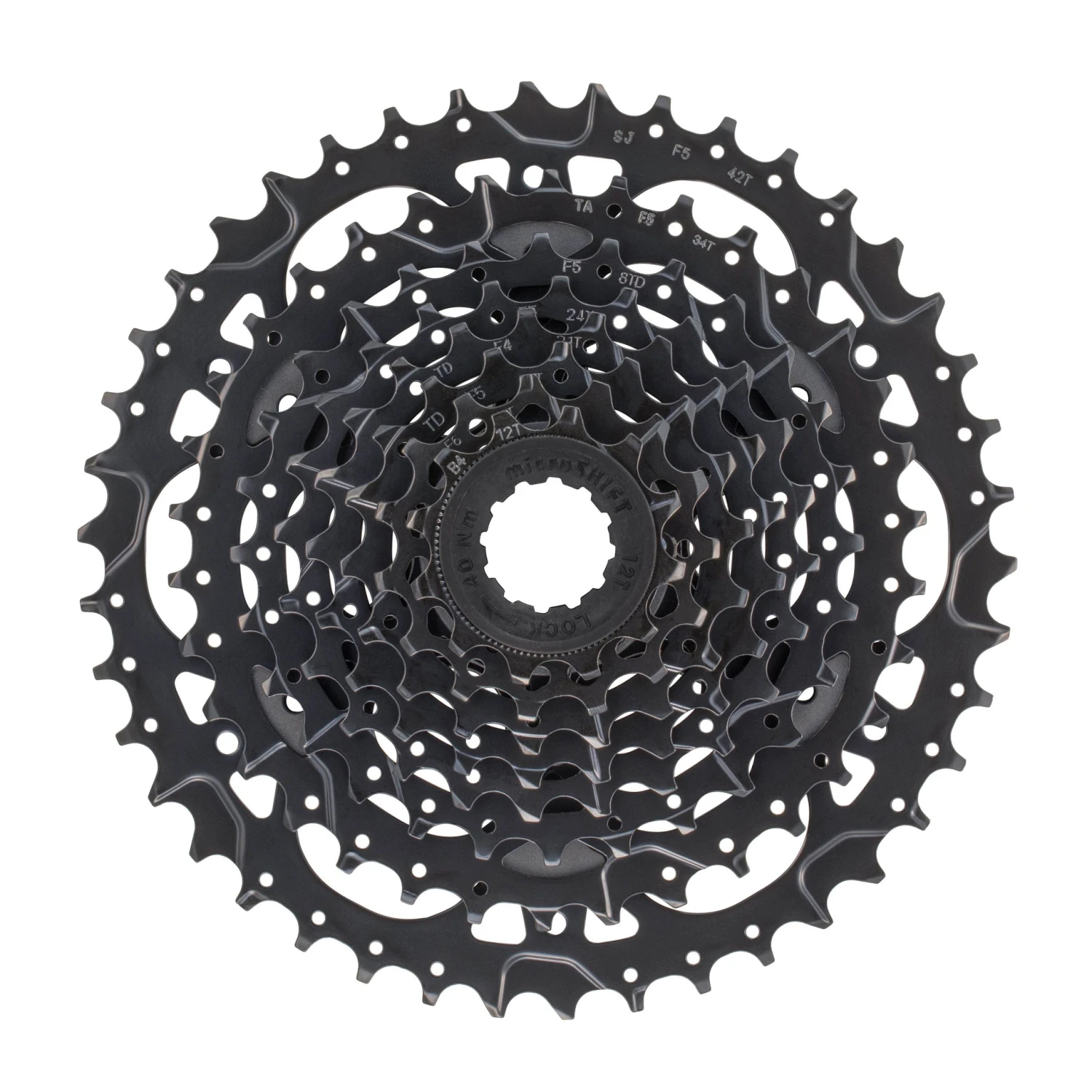 Microshift Acolyte MTB 12-42t Cassette 8-Speed (CS-H083A) 1 Microshift Acolyte MTB 12-42t Cassette 8-Speed (CS-H083A)