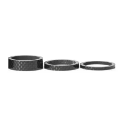 Kids Racing Ltd Stem Spacer Set: Carbon Fiber 1 1/8" 2.5/5/10mm Brands